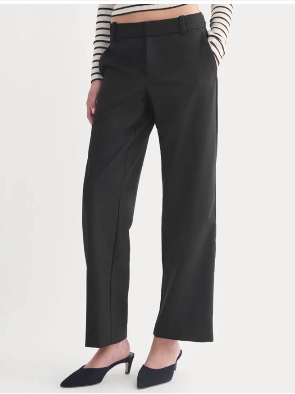 Everlane Black Wide-Leg Women's Trousers - Open to offers